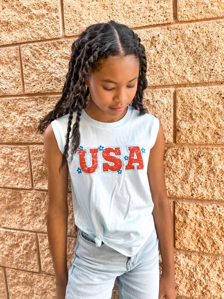 I Love The USA Graphic Tank