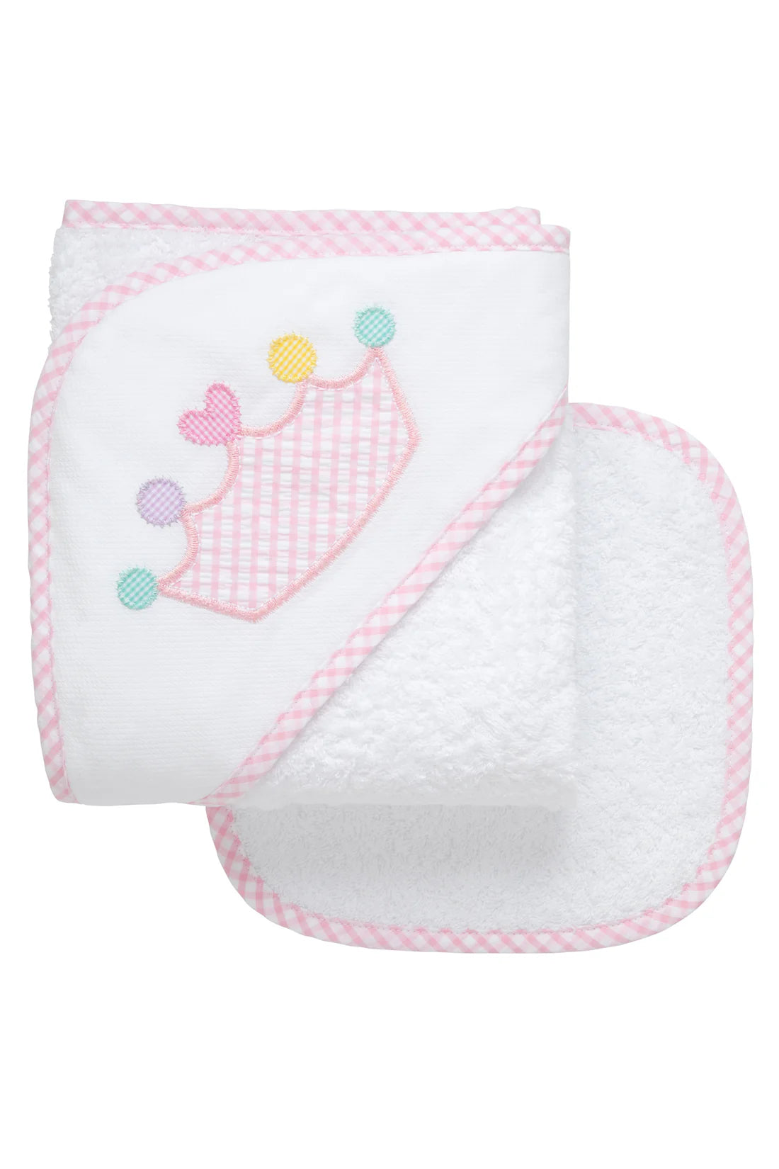 Princess Applique Hooded Towel & Washcloth Set