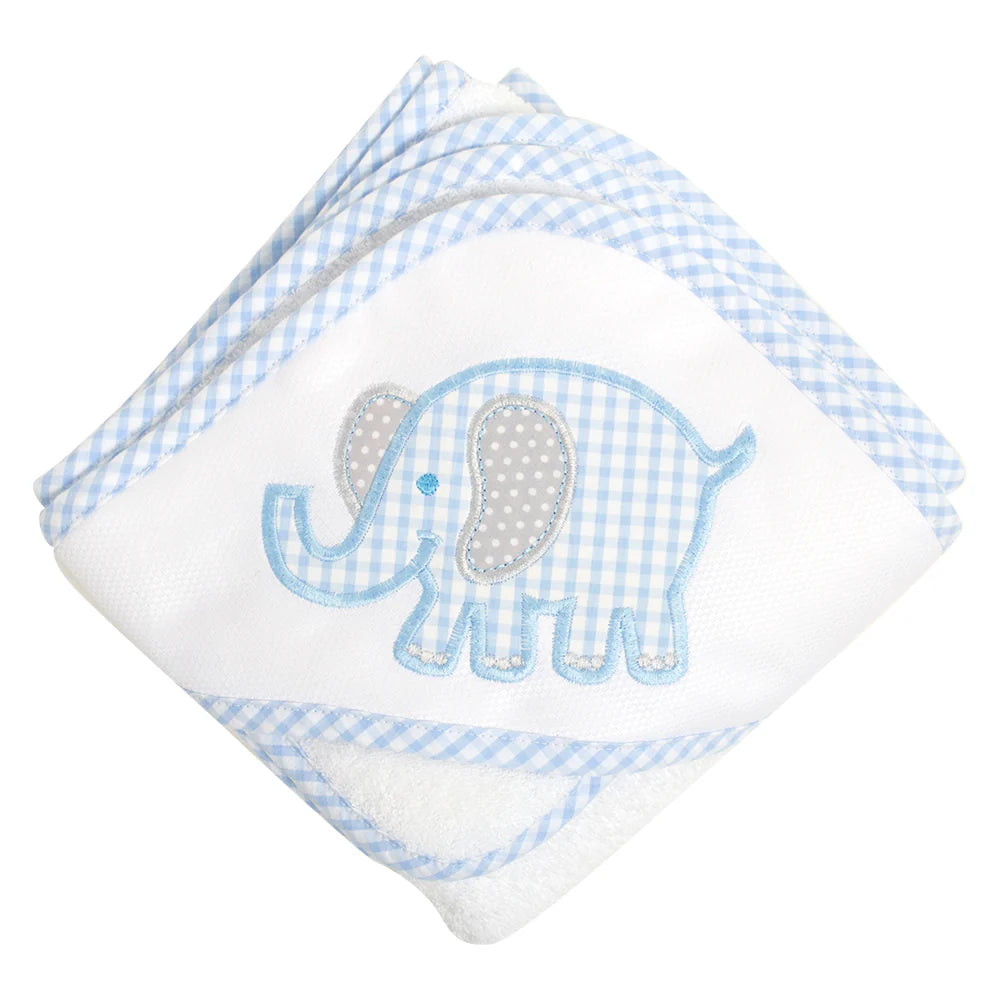 Blue Elephant Towel & Washcloth Set