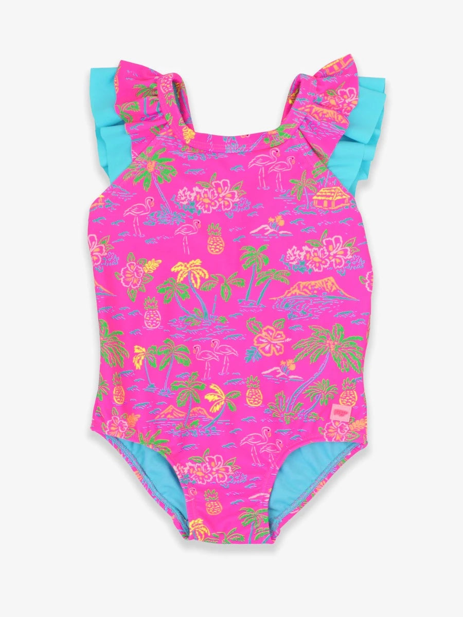 Ruffle One Piece - Neon Island TIme