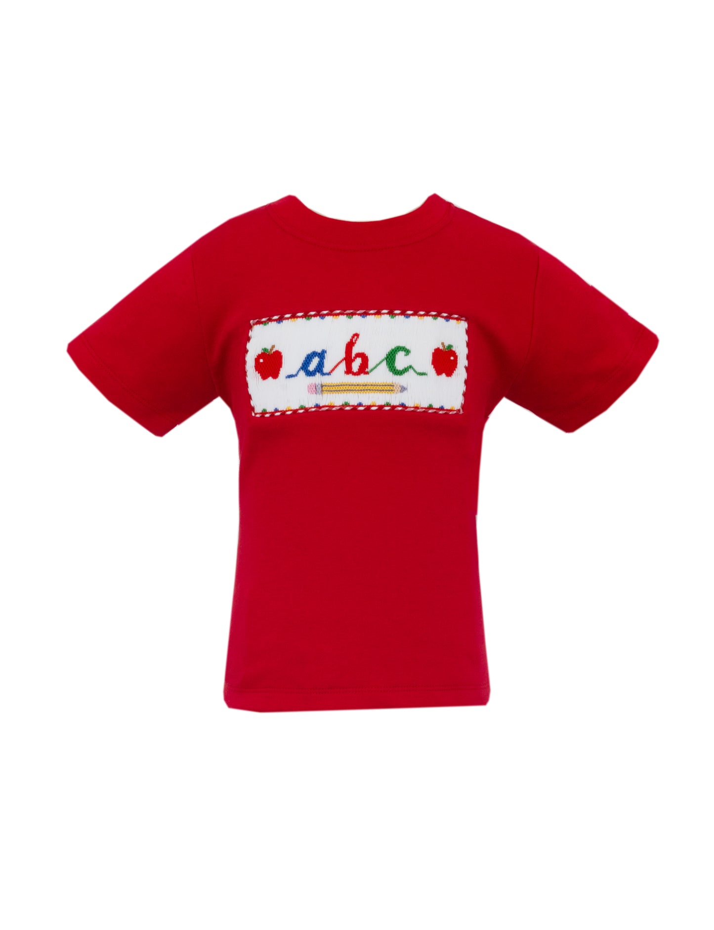 Anavini ABC's Red Gingham Boy's Set