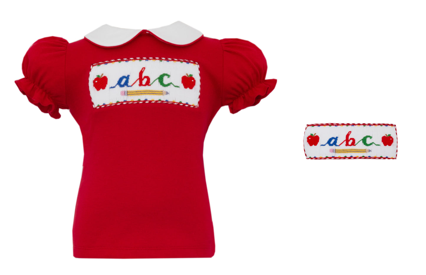 Anavini ABC Red Gingham Girl's Set