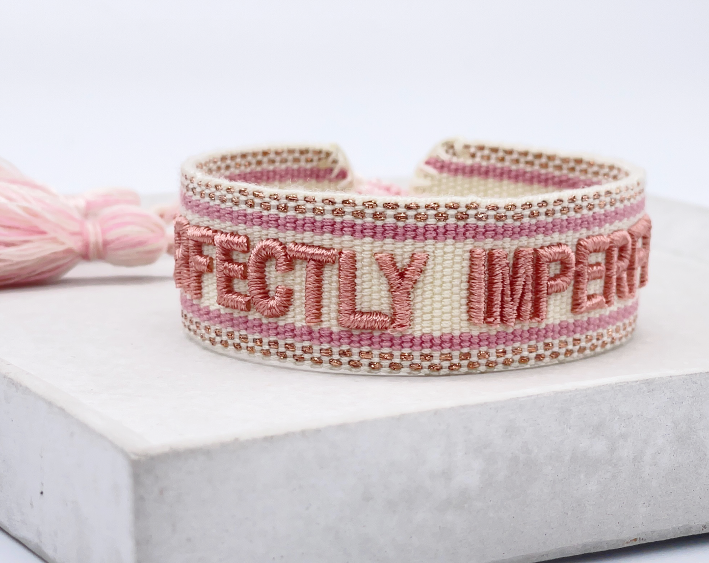 PERFECTLY IMPERFECT Woven Statement Bracelet