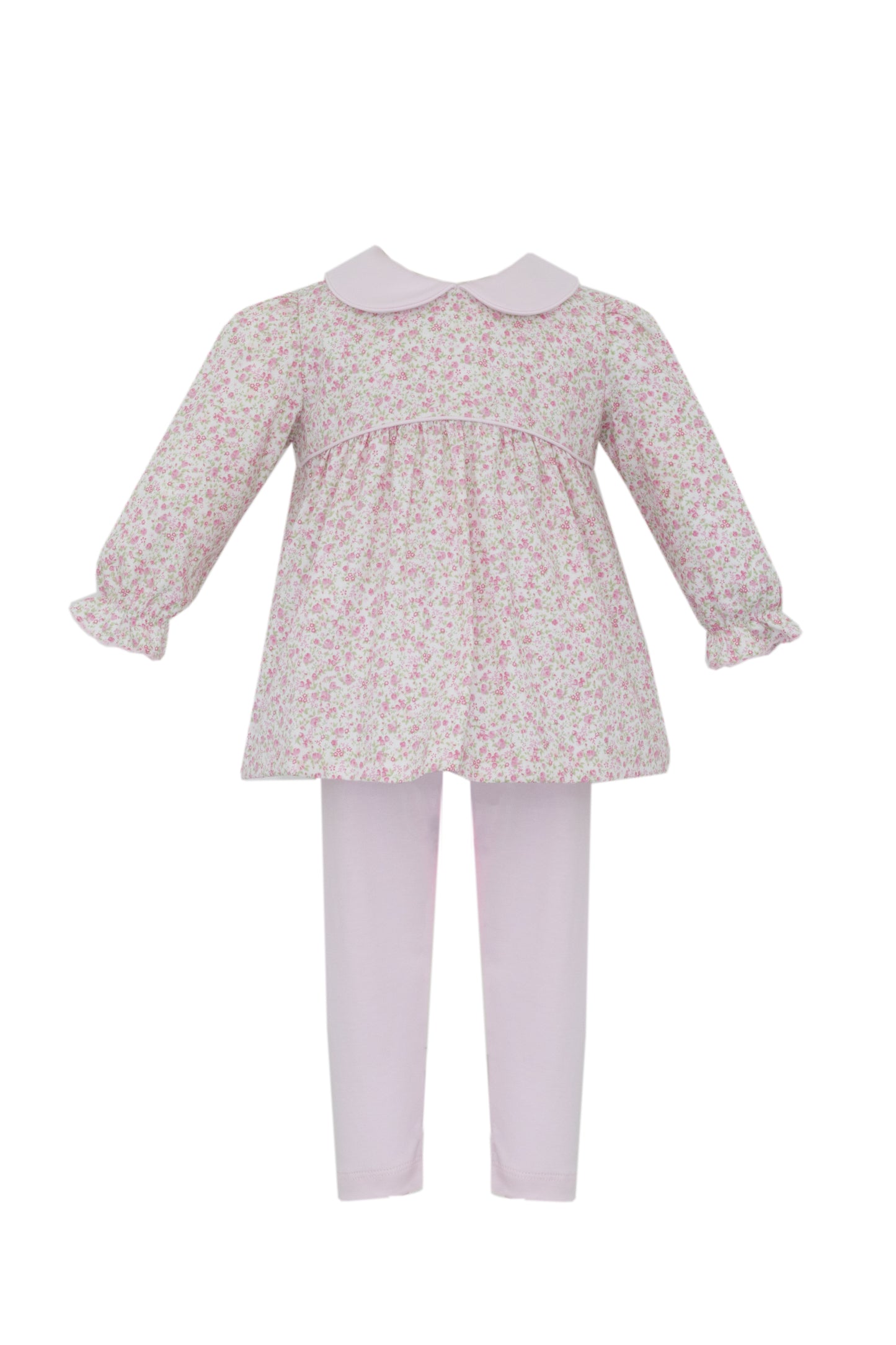 Pink Floral Tunic Set