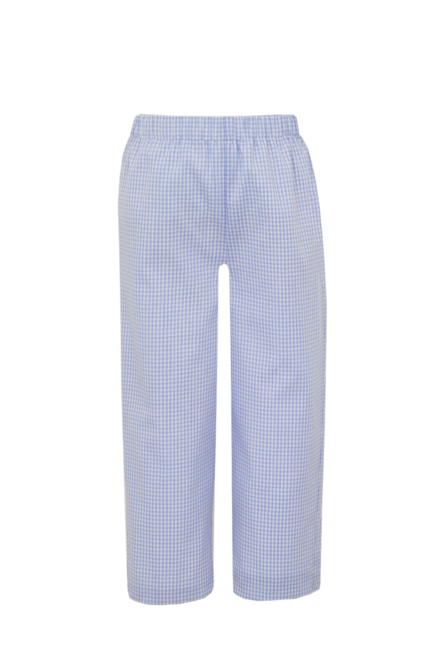 Blue Gingham Pants