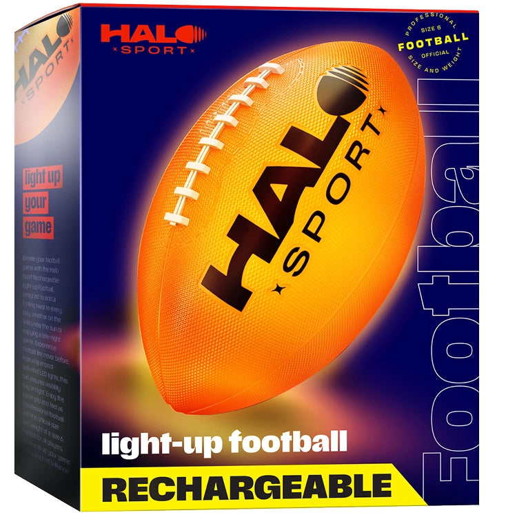 Rechargeable Light Up Football - Glow in the Dark Ball