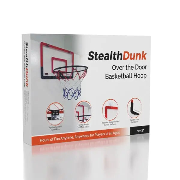 Stealthdunk Silent Basketball Indoor Hoop with Clear Backboard