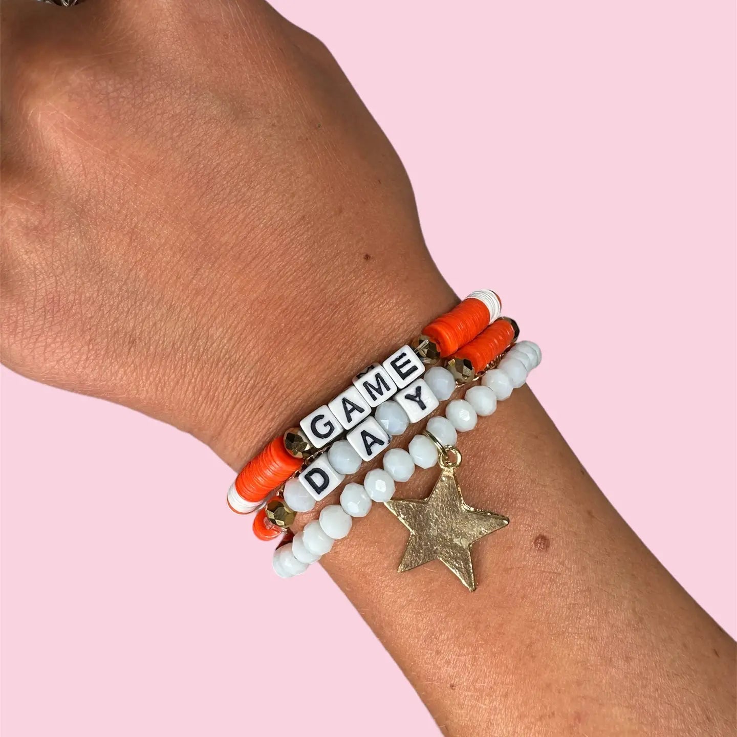 Adult Game Day Bracelet Set - Orange
