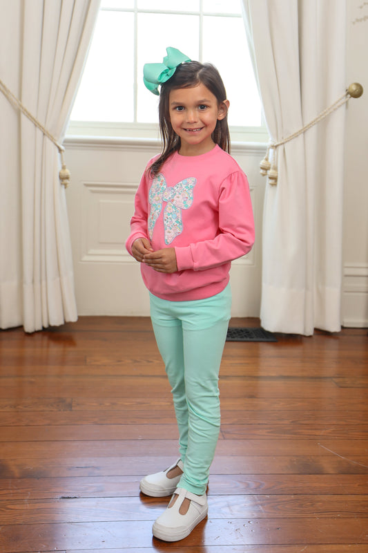 Bow French Terry Pullover