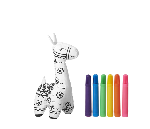 Llama Coloring Kit