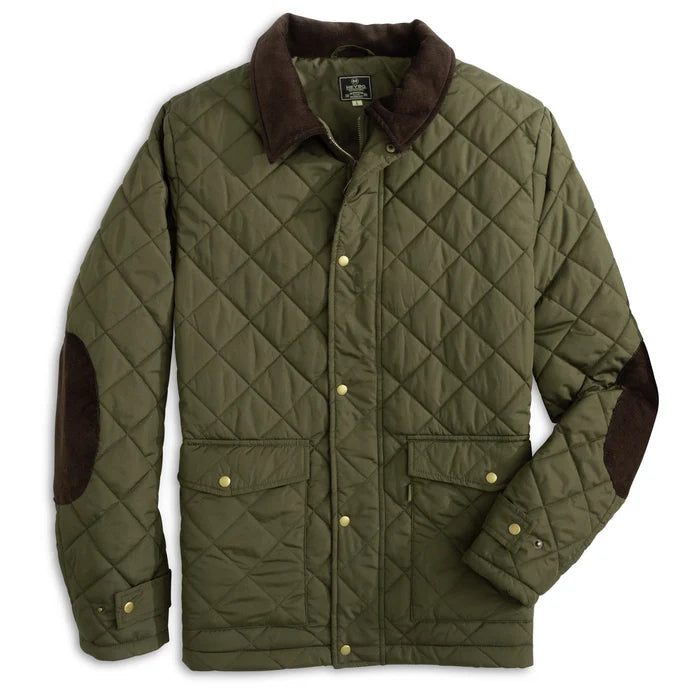 Evans Quilted Jacket-Olive
