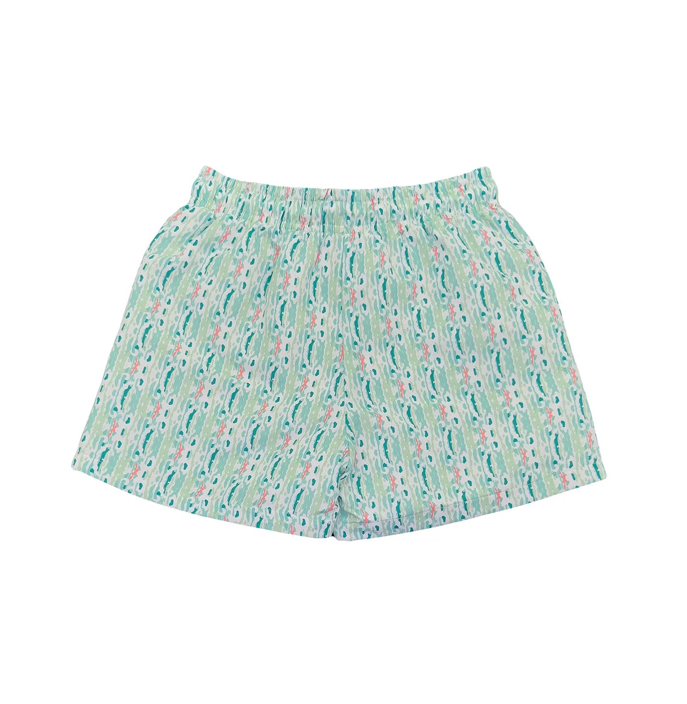 Saint Simons Swim Trunk - White Ikat
