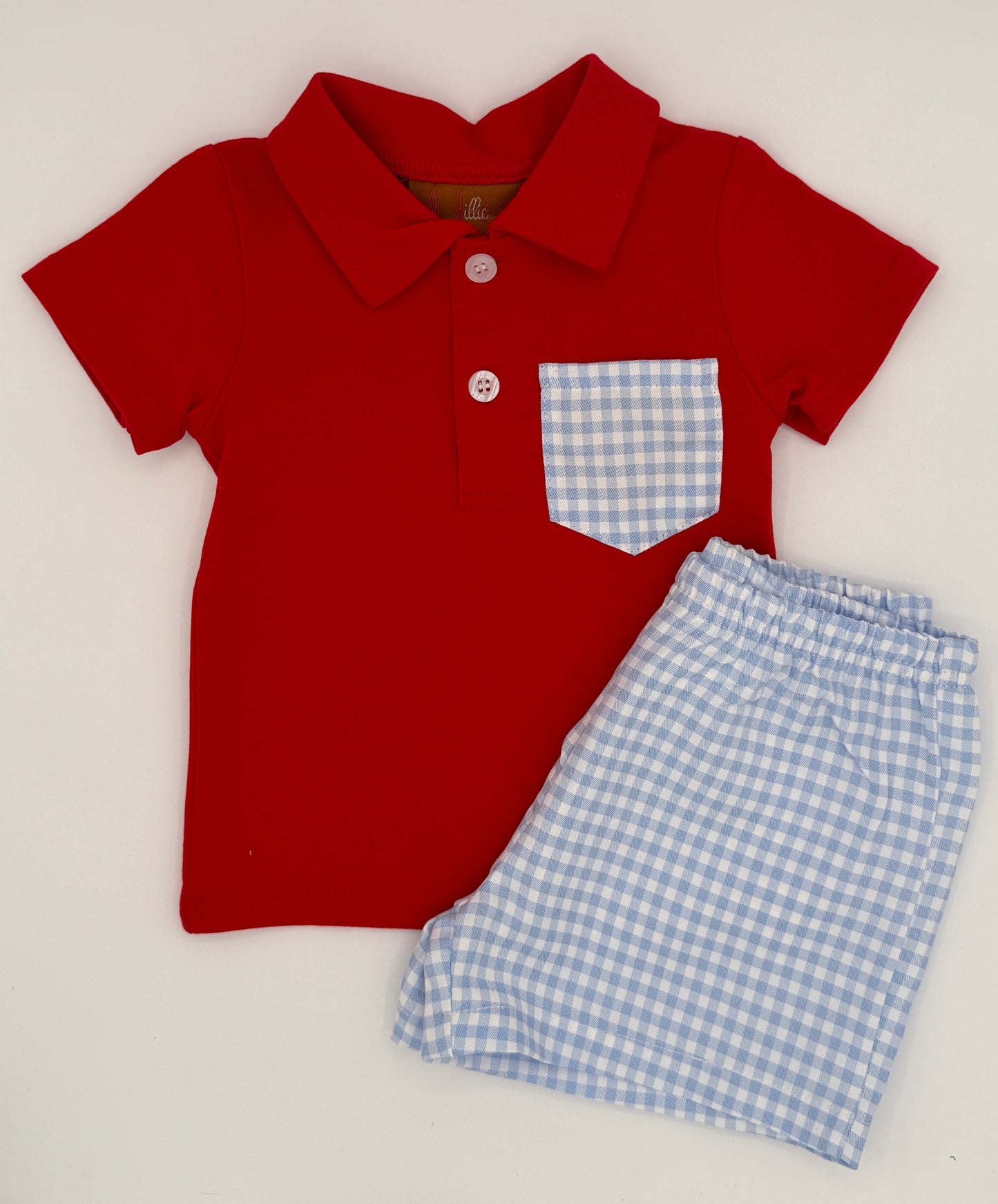 Myles Short Set - Red & Blue
