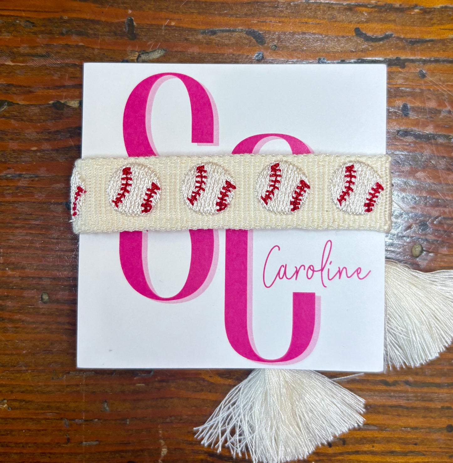 Baseball Tassel Bracelet