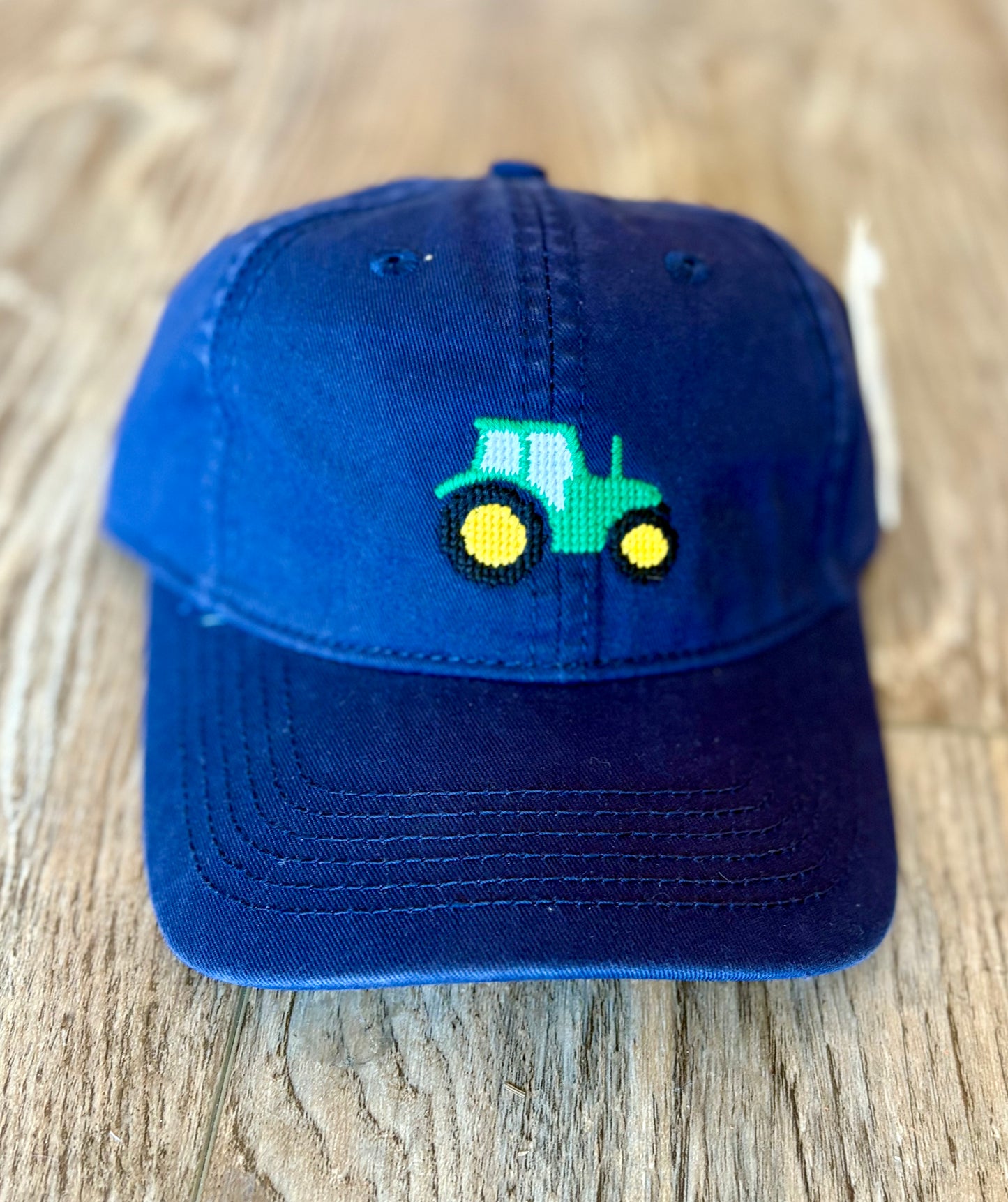 Tractor Baseball Hat-Navy