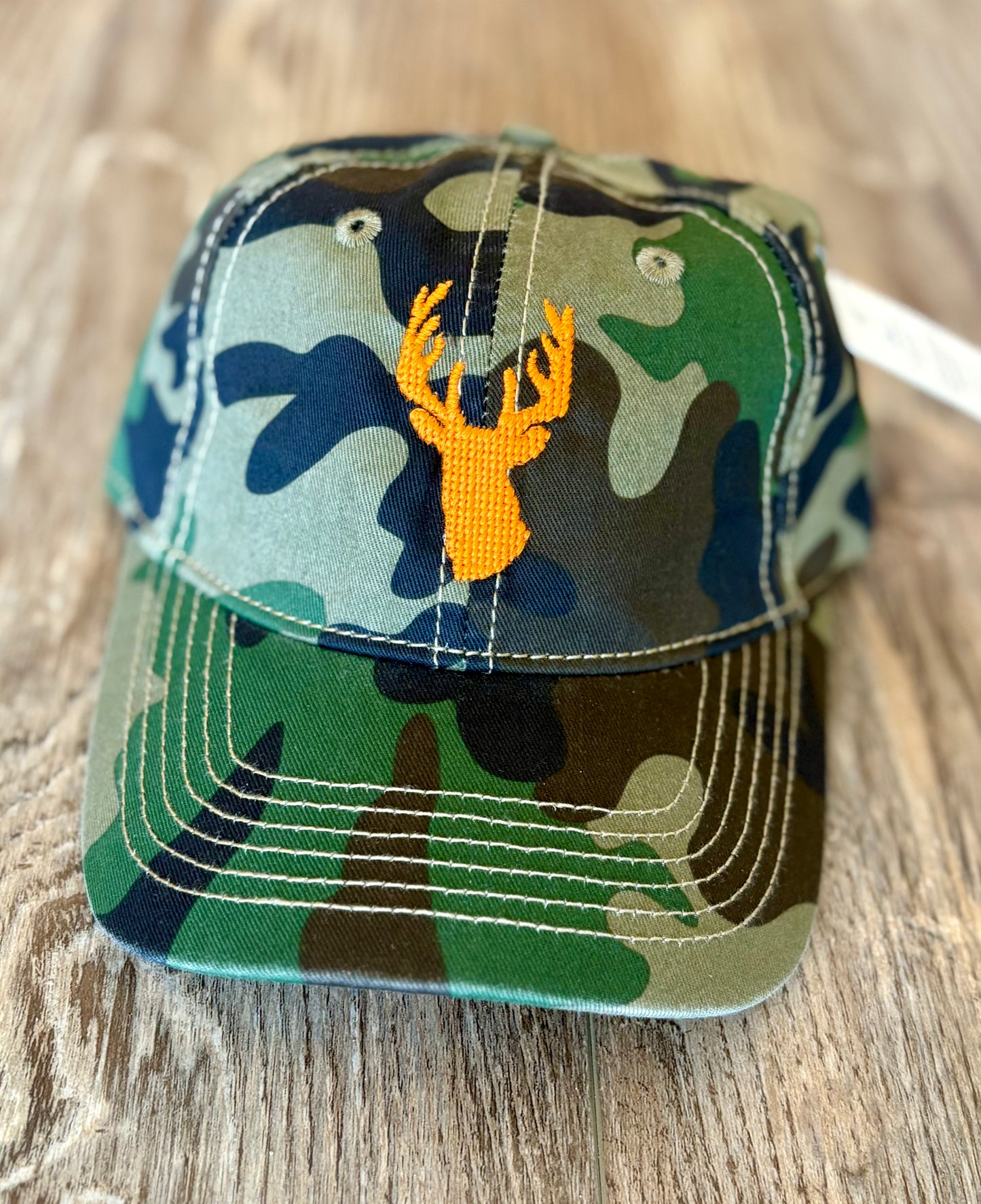 Orange Deer Baseball Hat-Camo