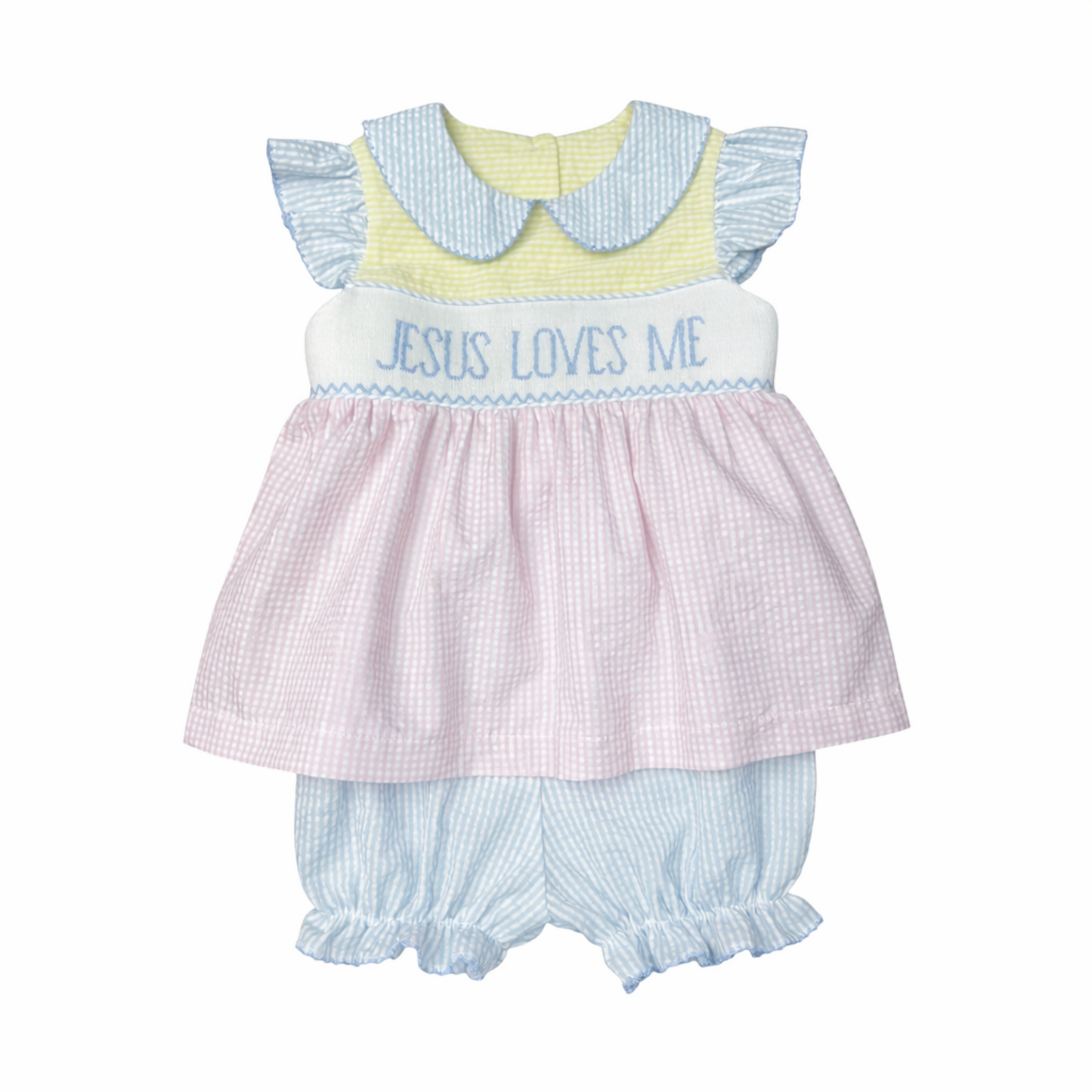Jesus Loves Me Flutter Bloomer Set