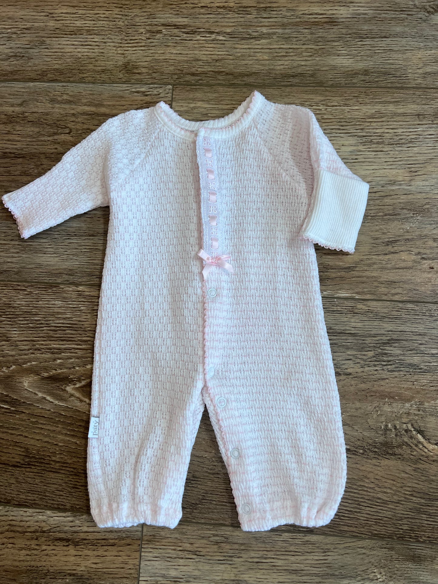 Pink Pinstripe Converter Gown