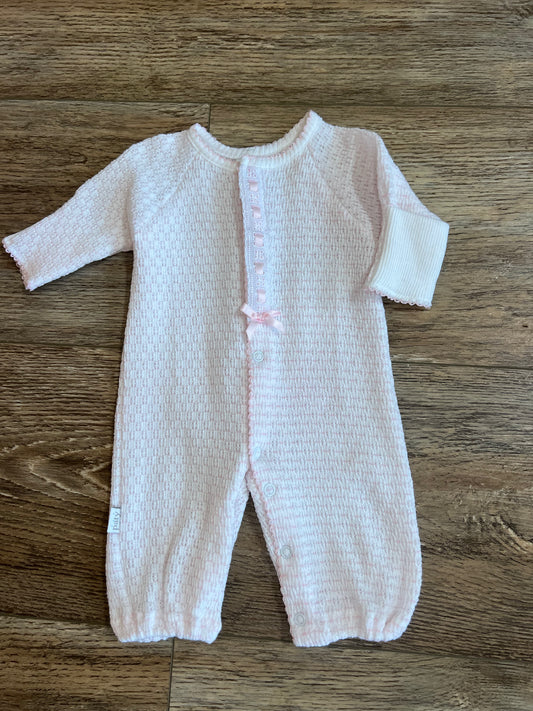 Pink Pinstripe Converter Gown