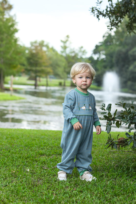 Mallard Embroidery Romper