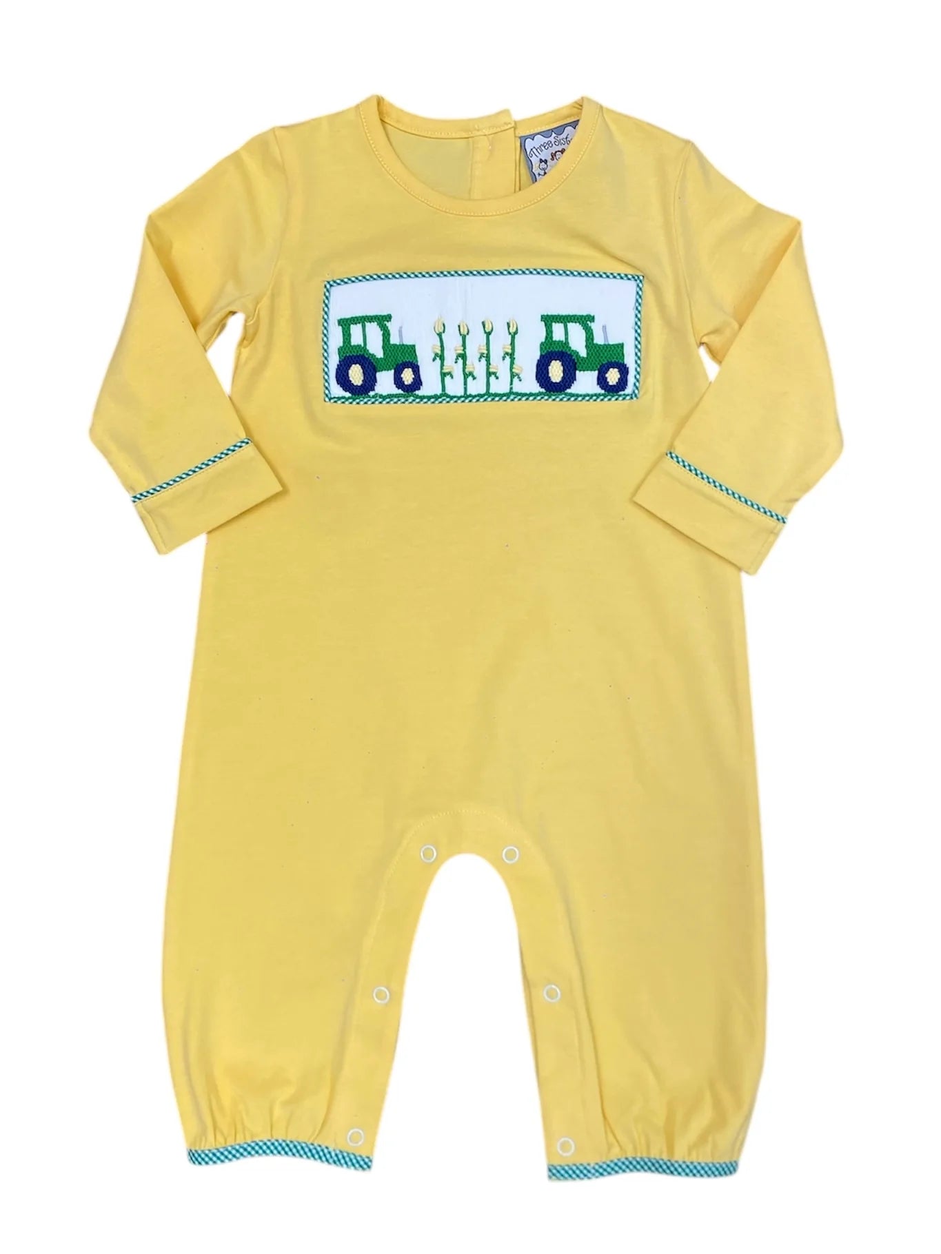 Harvest Time Smocked Boys Romper