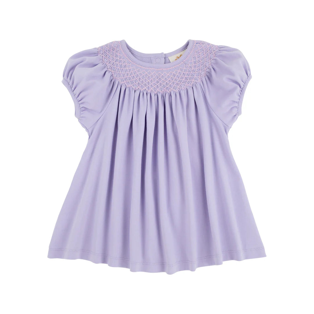 Puff Sleeve Smocked Top - Lavender