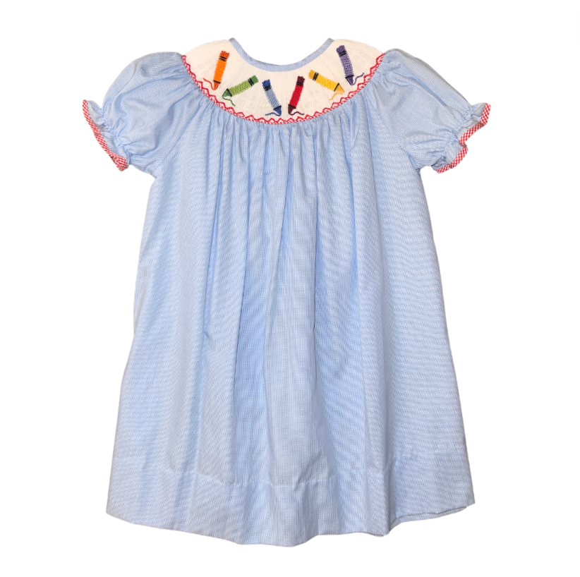 Emma Crayon Smocked Bishop