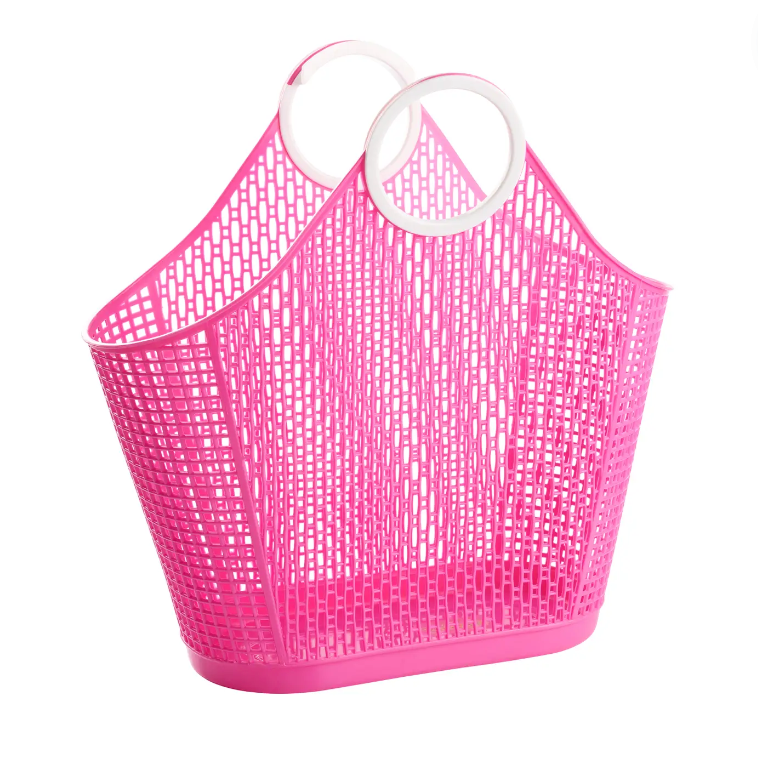 Fiesta Shopper Jelly Bag - Berry Pink