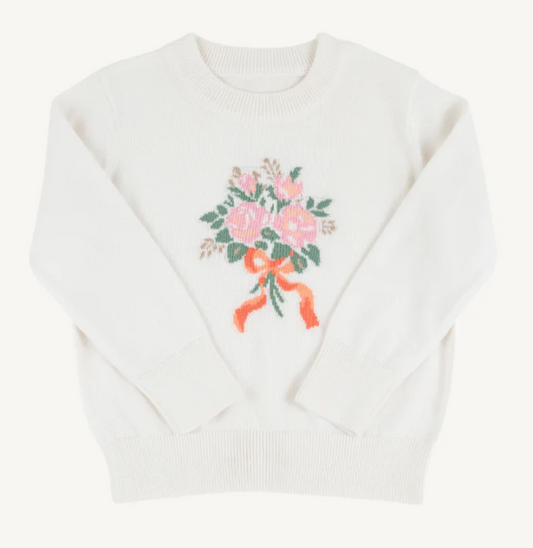 Isabelle's Intarsia Sweater - Floral Bouquet