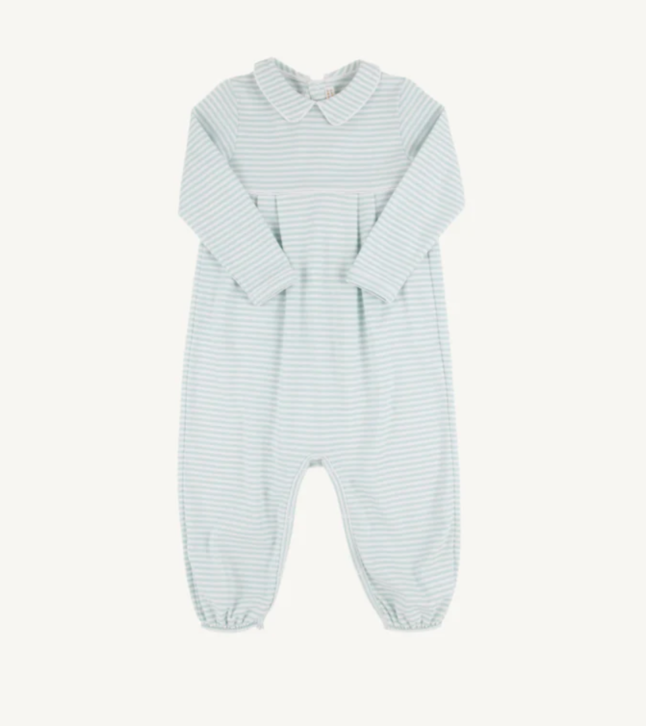 Long Sleeve Bradford Romper - Green Stripe