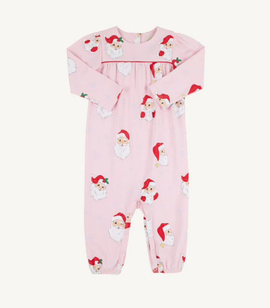 Long Sleeve Penny's Playsuit - Palm Beach Pink
