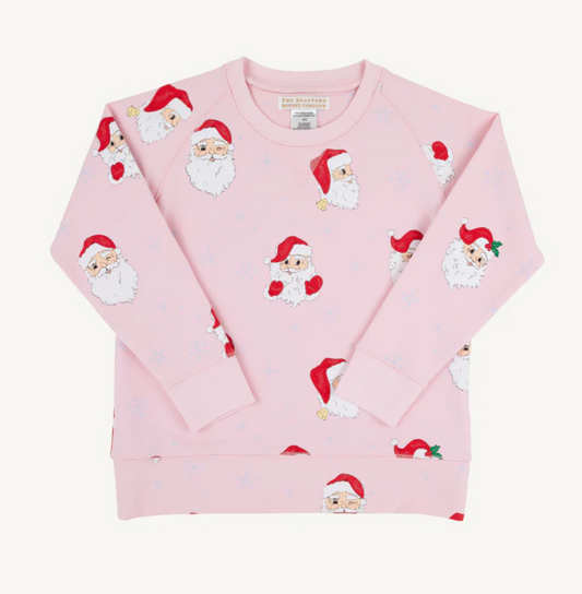 Cassidy Comfy Crewneck Girls - Palm Beach Pink