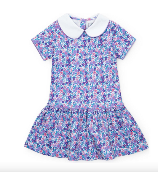 Libby Girl's Dress - Blackberry Floral
