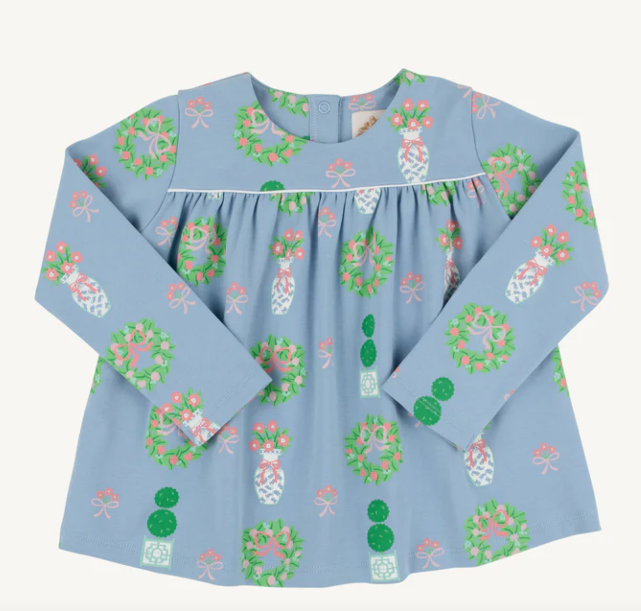 Long Sleeve Dowell Day Top - Barrington Blue