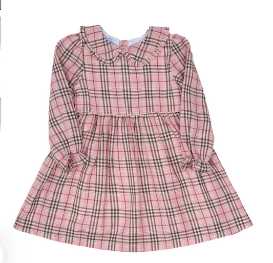 Marcy Autumn Rose Plaid Dress