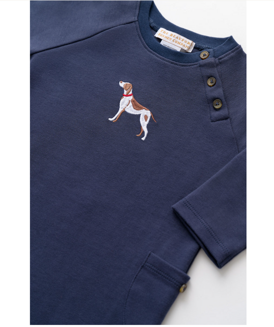 Rayburn Romper - Dog Embroidery