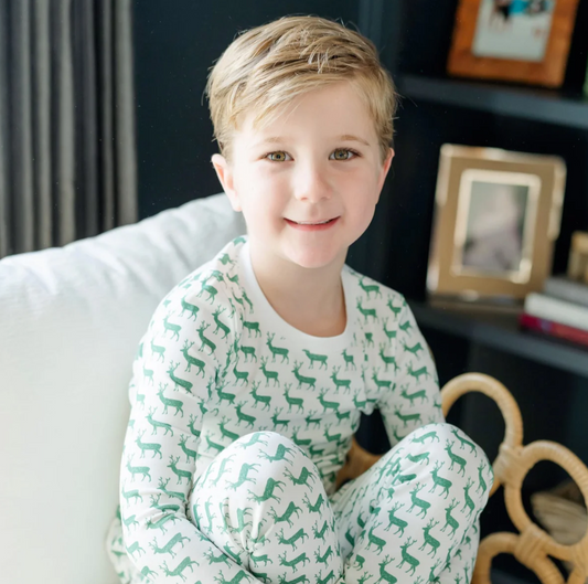 Grayson Pajama Set - Woodland Deer