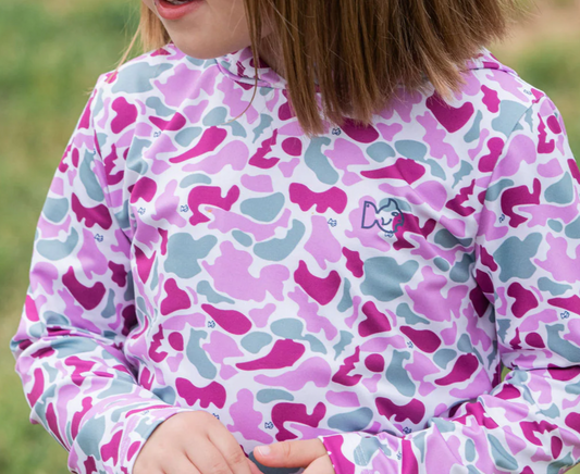 Girls Pro Performance Hoodie - Break Point Camo