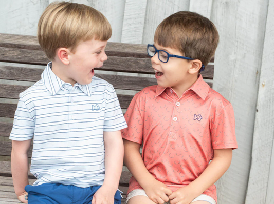 Boy's Pro Performance Polo - Antler Print