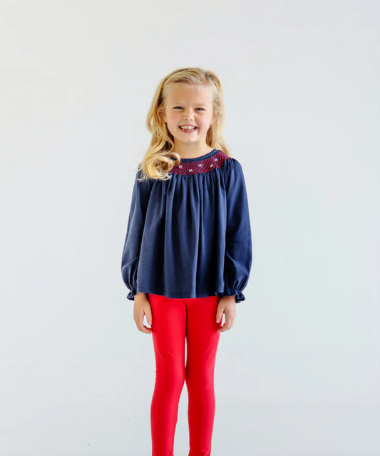 Betty Sue Smocked Top - Pima