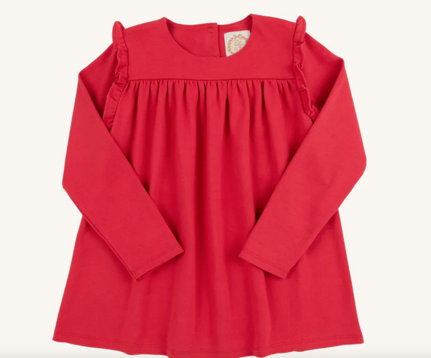 Ruby Mills Ruffle Top - Richmond Red
