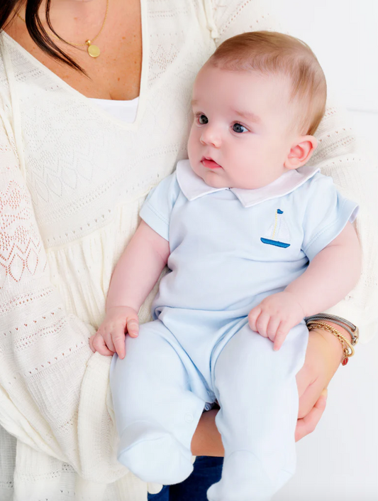 Rock Me Romper - Buckhead Blue Hearts