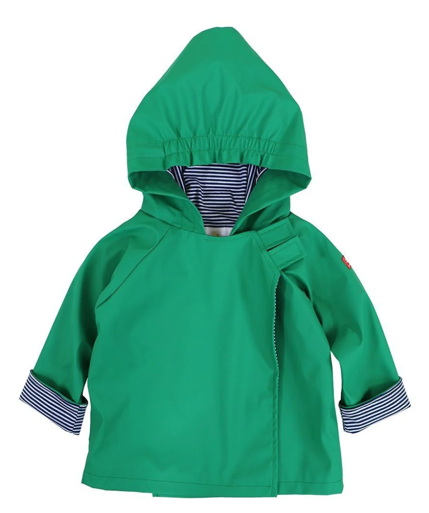 Unisex Raincoat Lollipop Golf Green