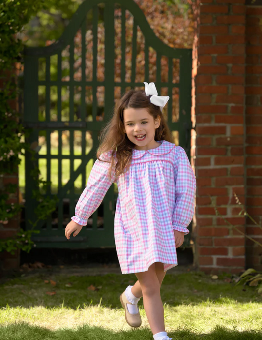 Maerin Fitz Frocks Flannel Dress - Barrington Blue