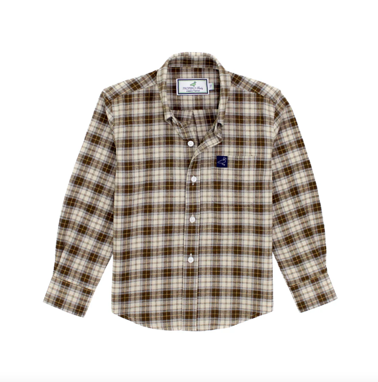 Boys Classic Flannel - Hardwood