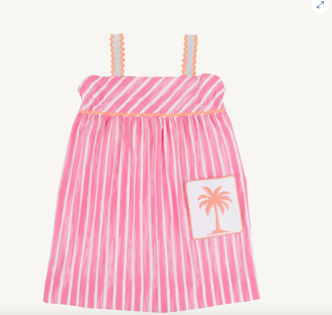 Millie Day Dress Girls - Sea Wall Stripe