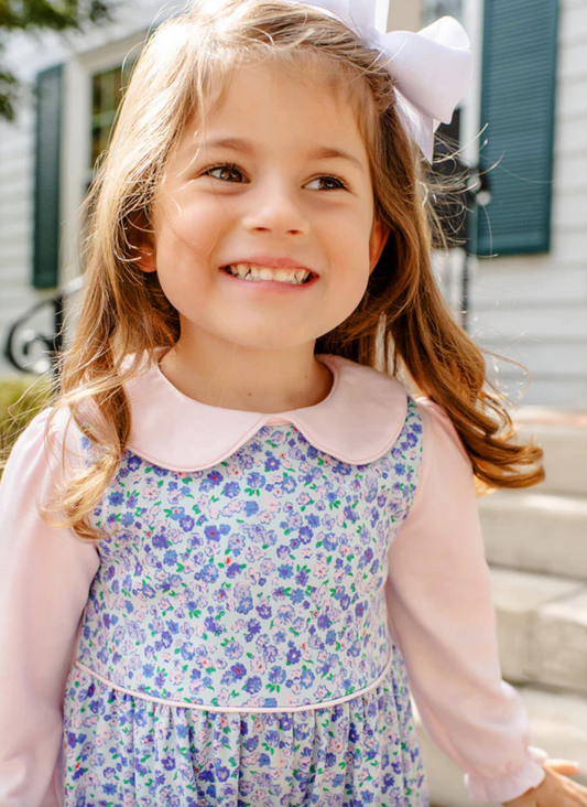 Maude's Peter Pan Collar Shirt - Palm Beach Pink