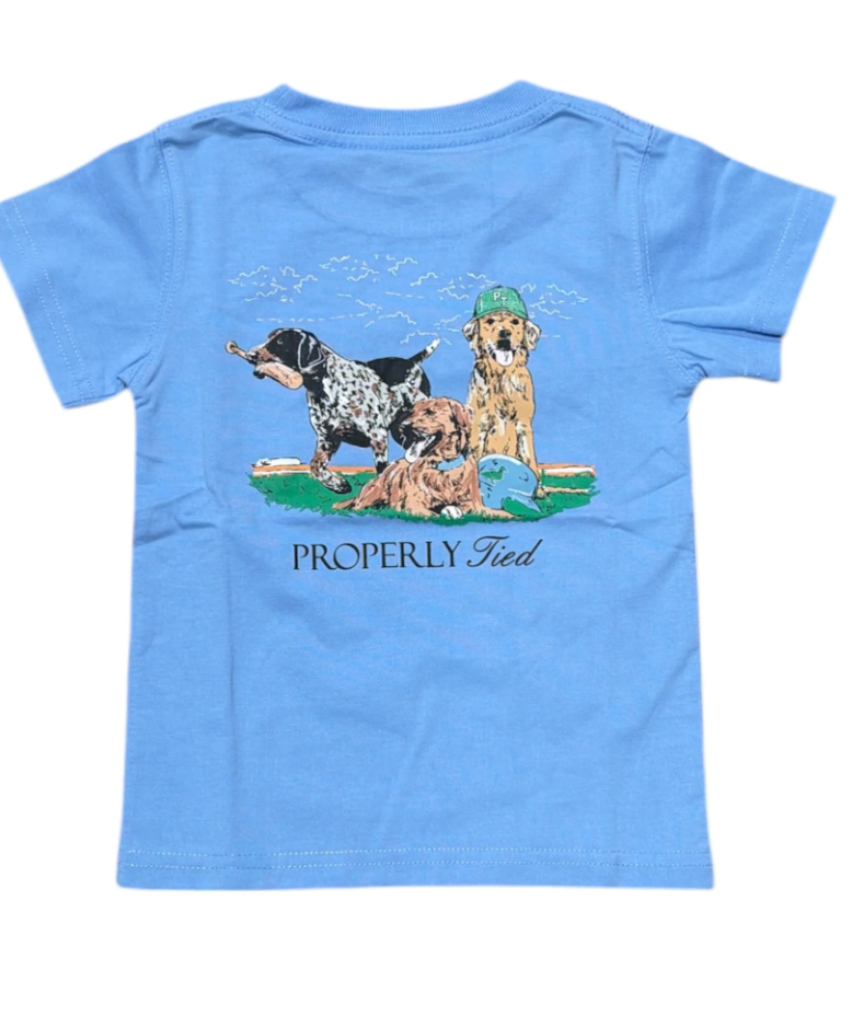 Boys Diamond Dog SS - Light Blue