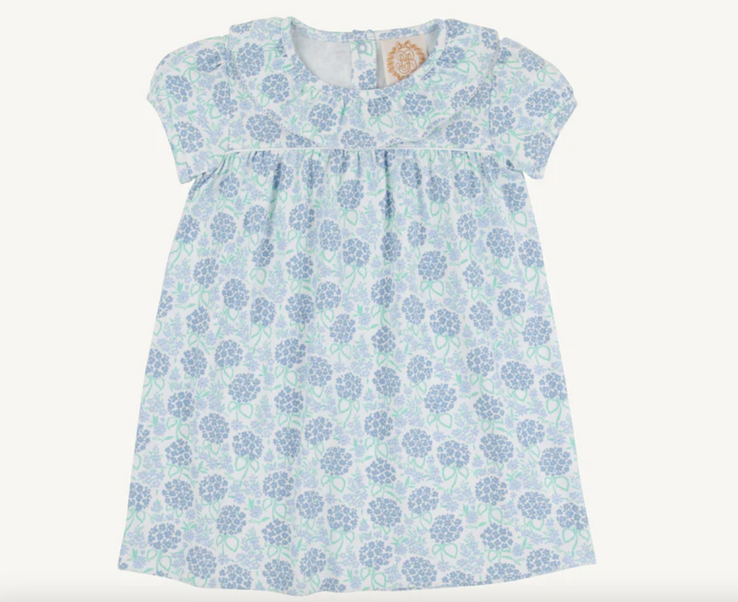 Short Sleeve Ramona Ruffle Dress - Handful Of Hydrangeas
