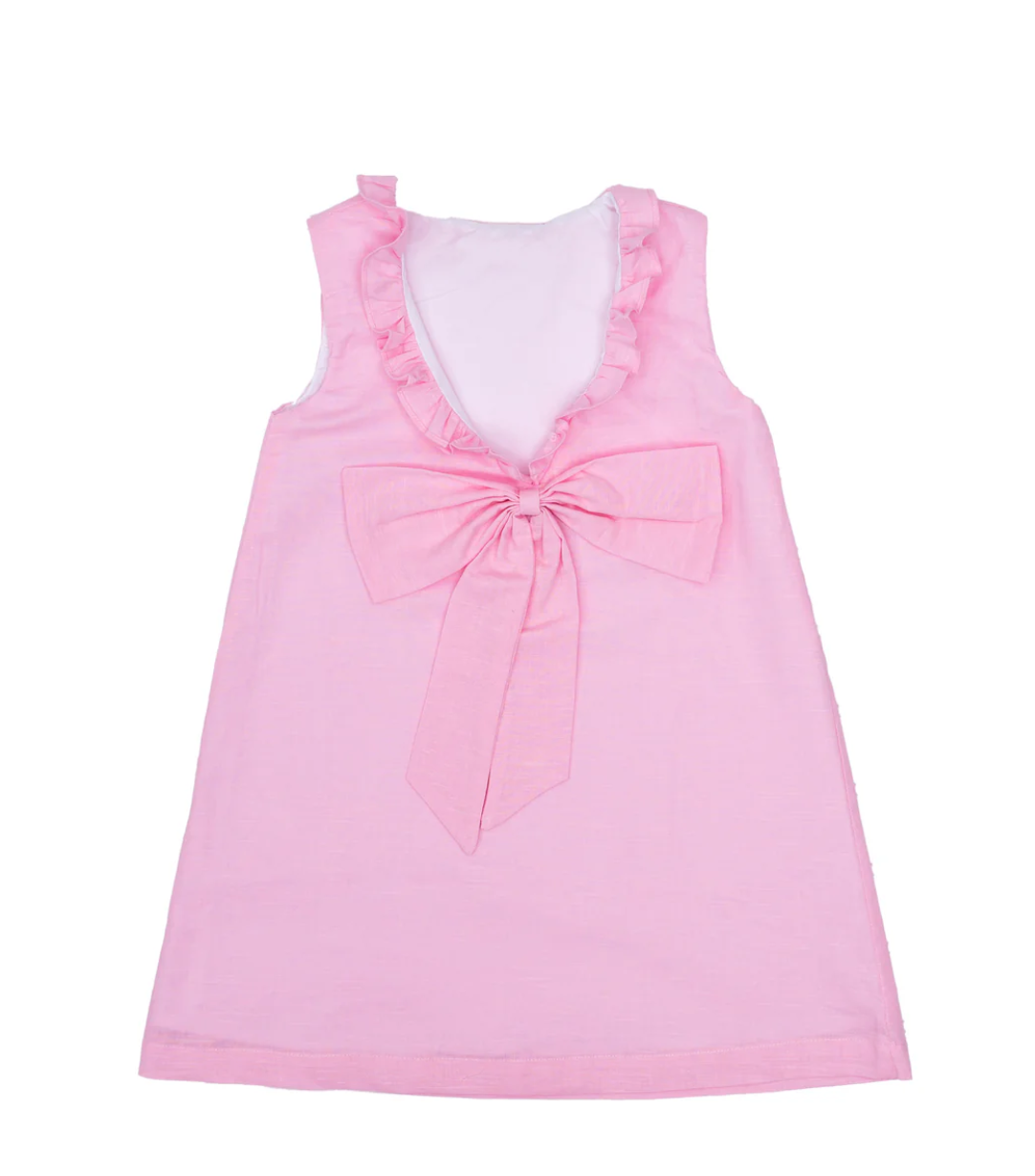Karla Pink Linen Dress